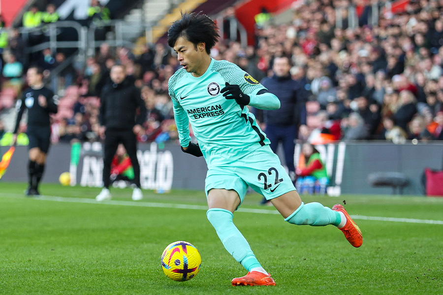 サウサンプトン戦に出場した三笘薫【写真：Getty Images】