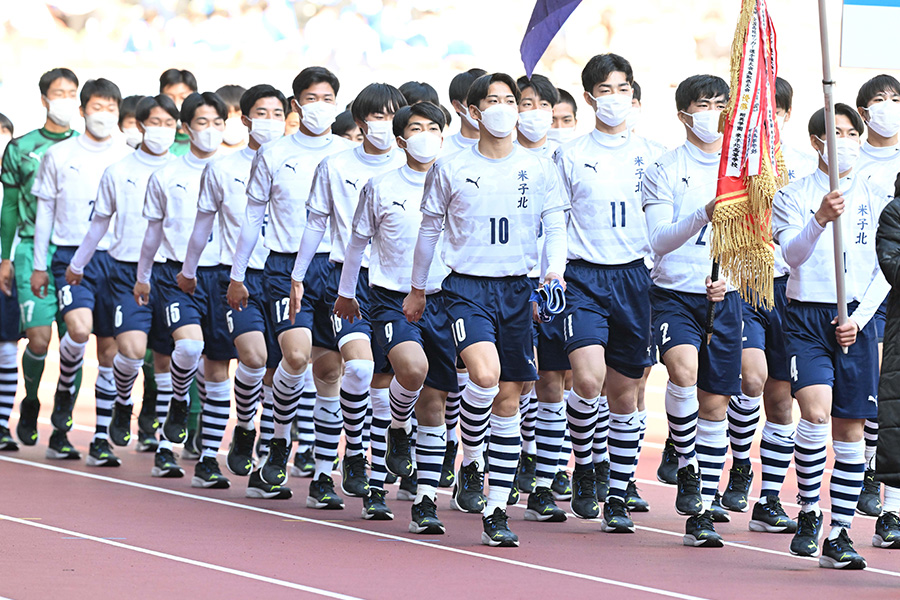 米子北が松本国際に勝利し、2回戦に進出【写真：徳原隆元】