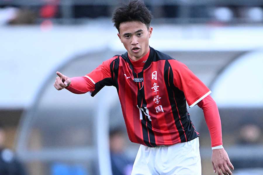 日章学園の高岡伶颯【写真：徳原隆元】