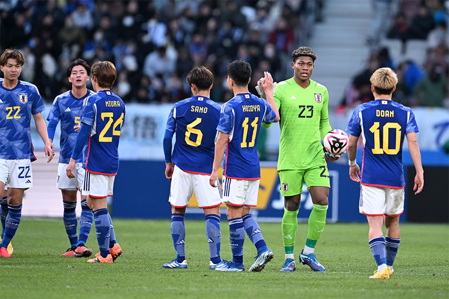 日本代表が後半に5ゴールで快勝【写真：徳原隆元】