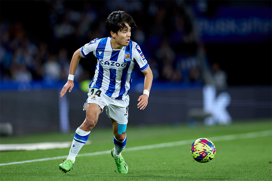 ビルバオ戦でゴールを決めた久保建英【写真：Getty Images】