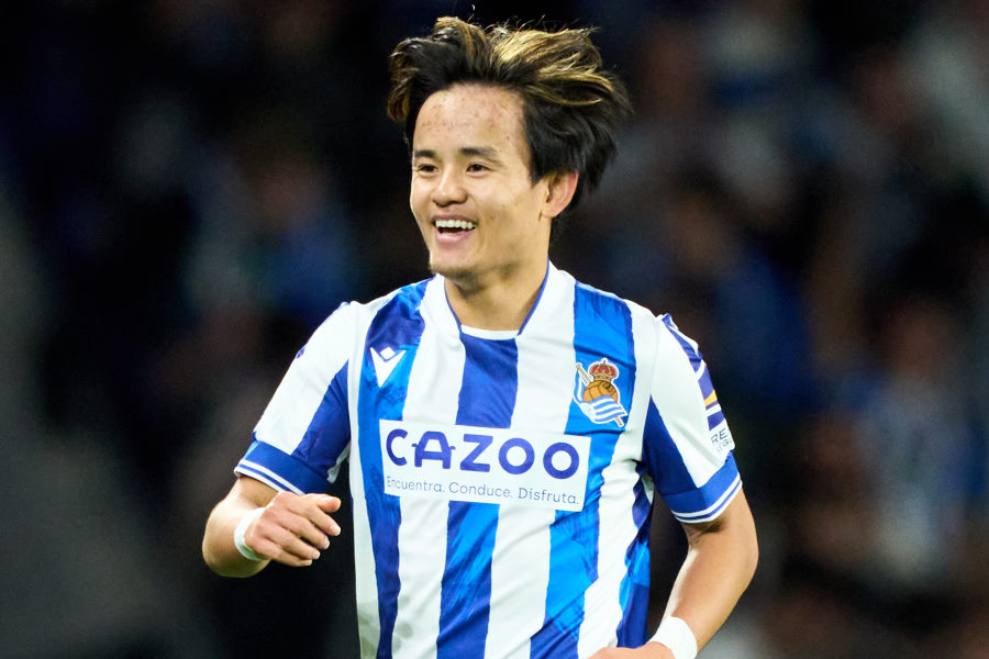 ビルバオ戦でゴールを決めた久保建英【写真：Getty Images】