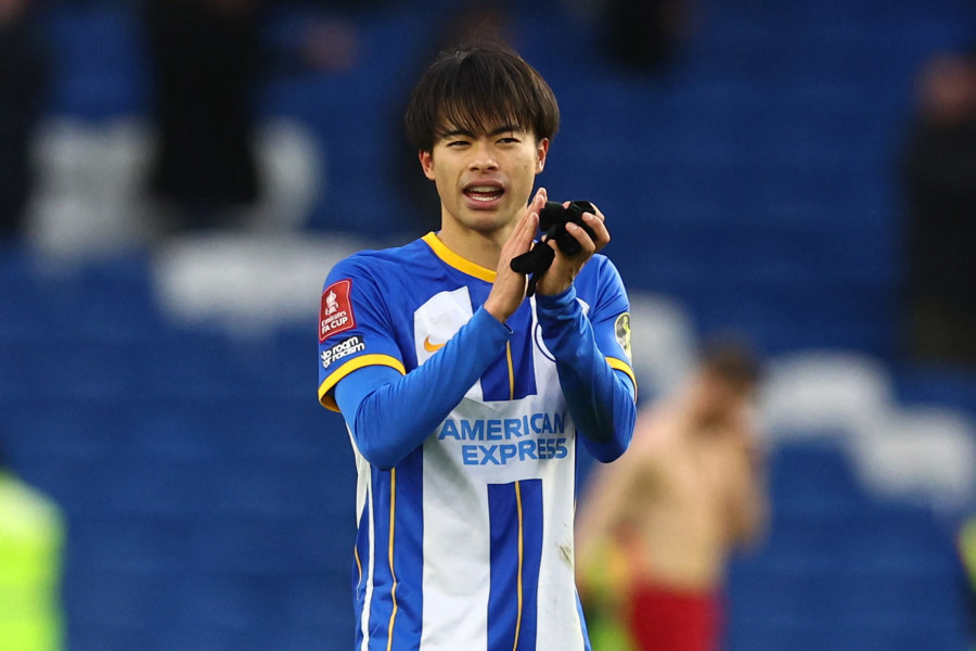 ブライトンのMF三笘薫【写真：Getty Images】