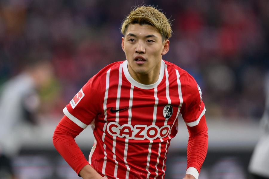フライブルクでプレーする日本代表MF堂安律【写真：Getty Images】