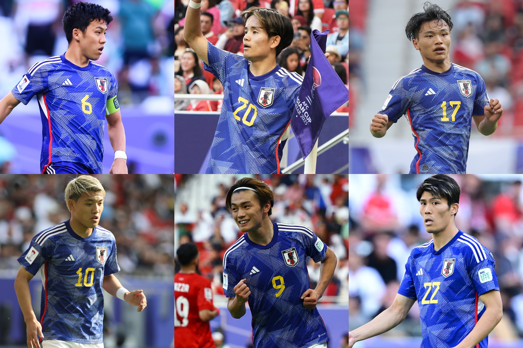 アジアカップの出場24選手を評価【写真：Getty Images & ロイター & (C) 2024 AFC】