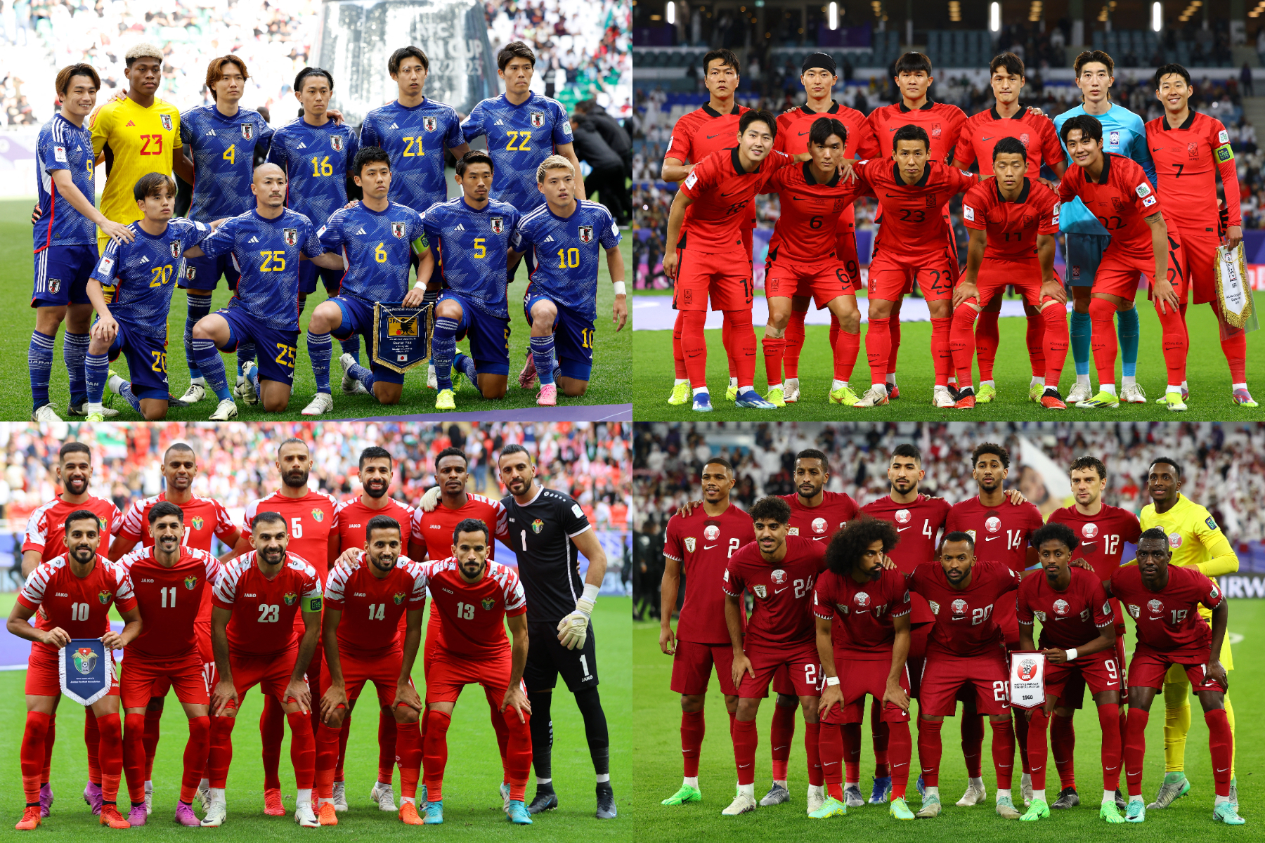 日本、韓国などが敗退し、カタールとヨルダンが決勝で対戦【写真：ロイター】