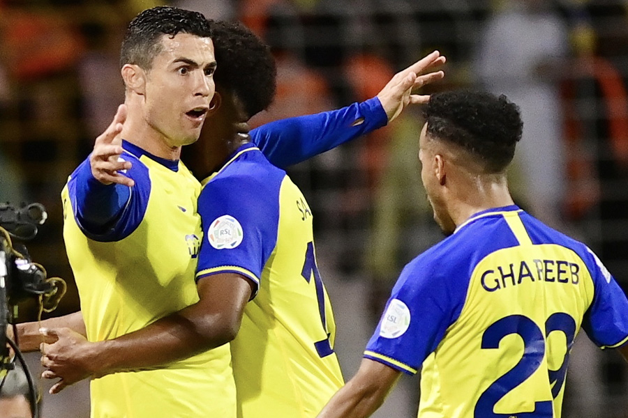 アル・ワフダ戦で4ゴールを決めたクリスティアーノ・ロナウド【写真：Getty Images】