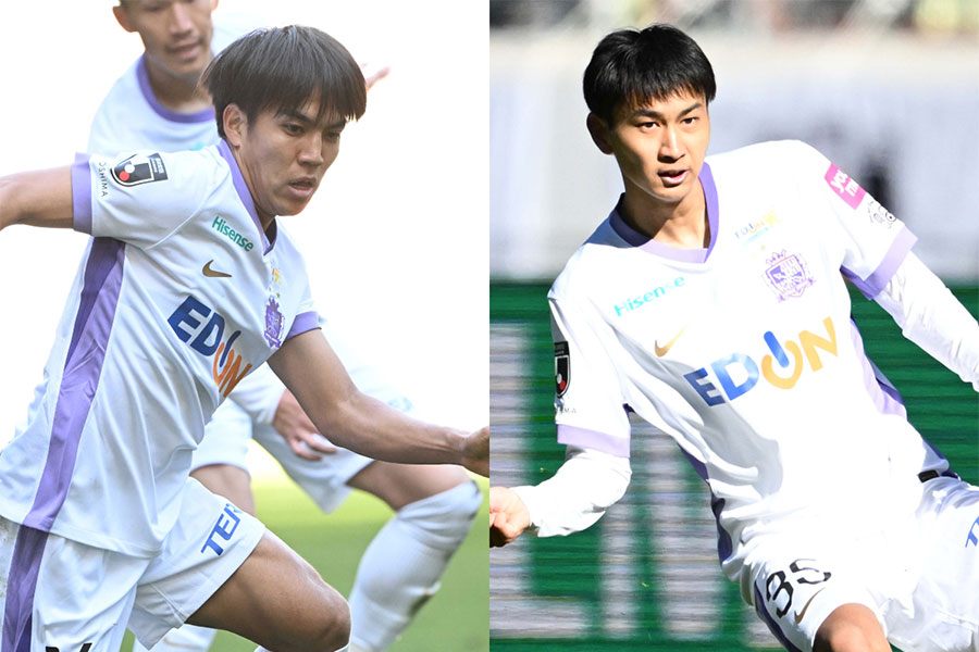 ボランチでコンビを組んだ田中聡と中島洋太朗【写真:徳原隆元】
