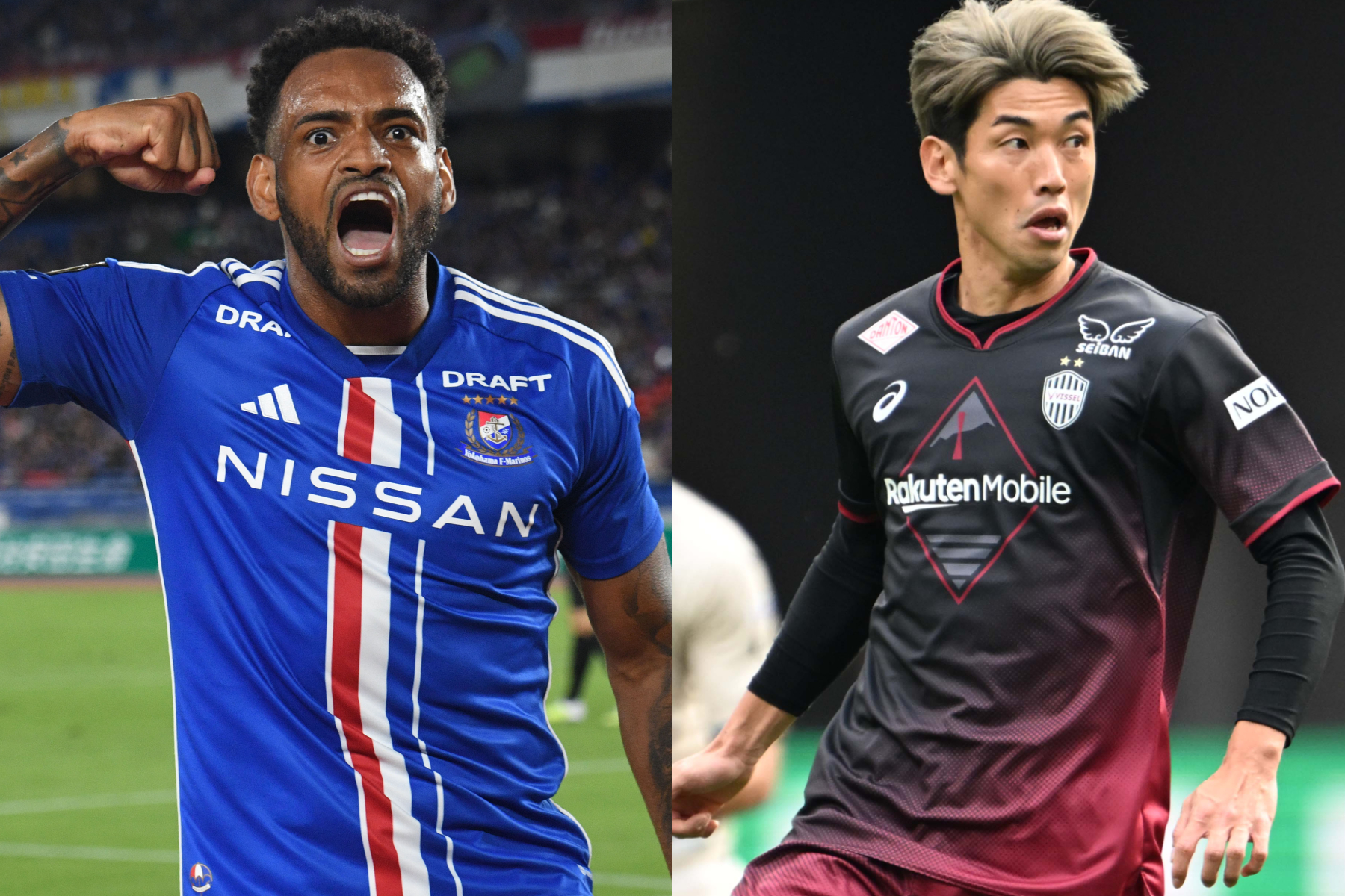 2023シーズンの得点王に輝いたアンデルソン・ロペスと大迫勇也【写真:徳原隆元】