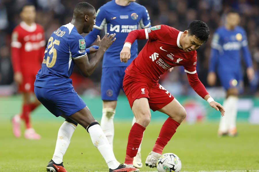 リバプールの遠藤航【写真：Getty Images】