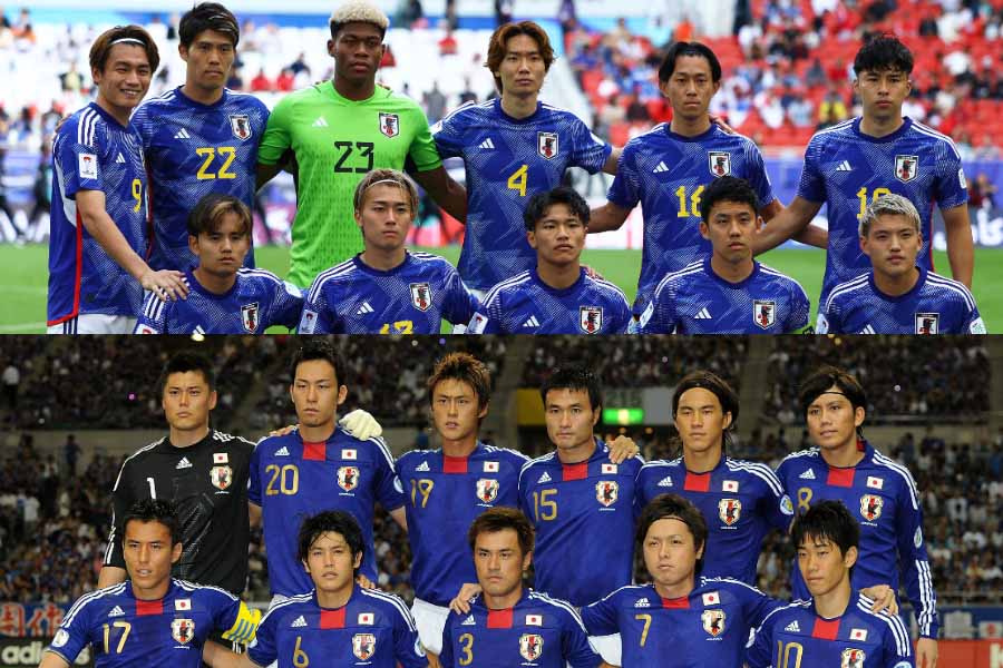 現在の日本代表と13年前を比較【写真：Getty Images ＆ ロイター】