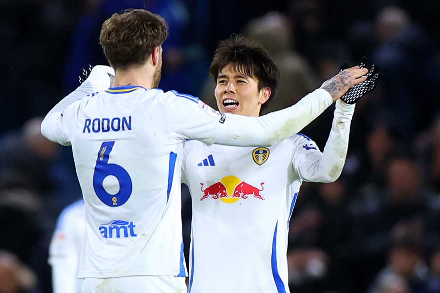 リーズの田中碧【写真:Getty Images】