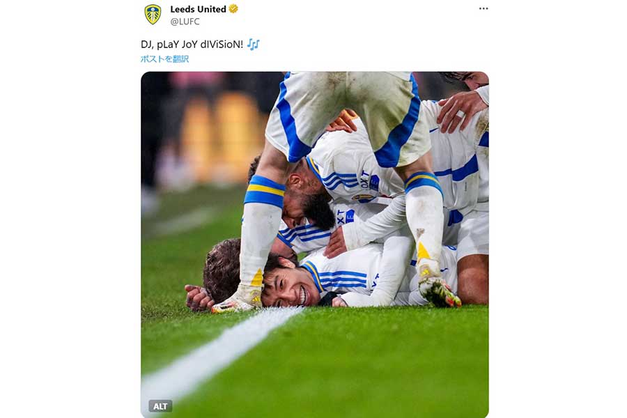 (写真はリーズ・ユナイテッド公式Xより)