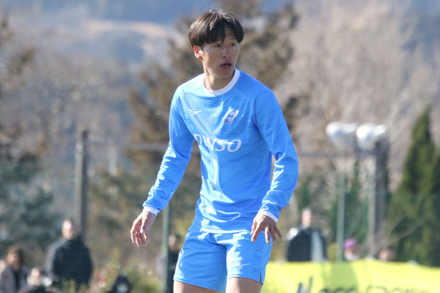 大学選抜に選ばれている松岡響祈【写真:FOOTBALL ZONE編集部 】