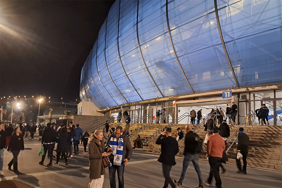 カディス戦が行われたソシエダの本拠地レアレ・アレーナの様子【写真：高橋智行】