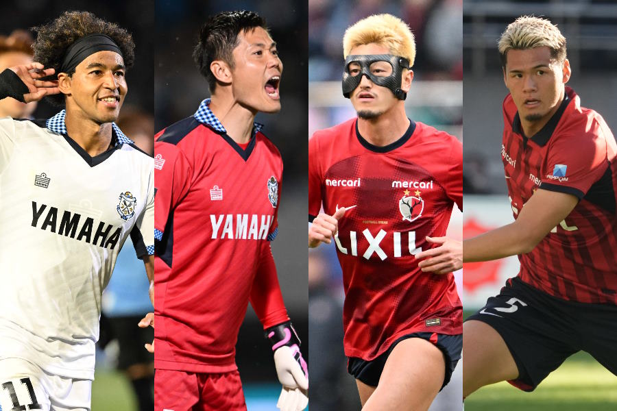 鹿島と磐田が激突【写真：徳原隆元 & Getty Images】