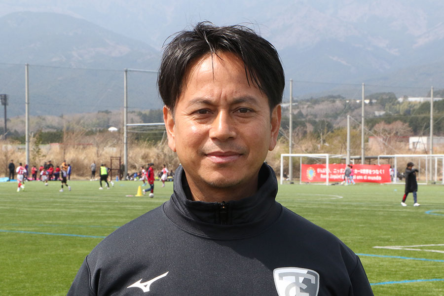 元ネパール代表のバサンタ・ガウチャン氏【写真:FOOTBALL ZONE編集部】