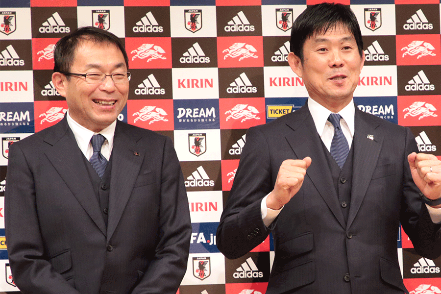反町康治氏が森保一監督との4年間を振り返った【写真:FOOTBALL ZONE編集部】