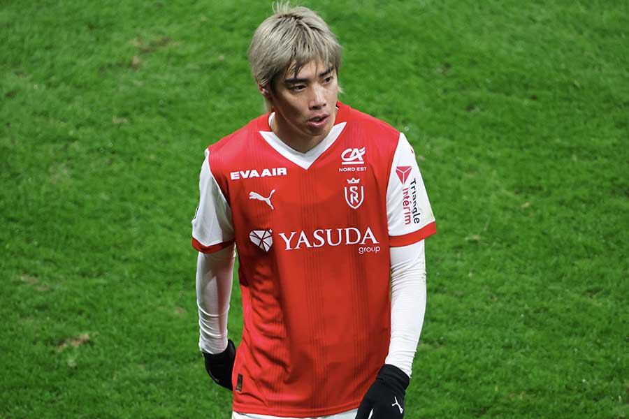 スタッド・ランスの伊東純也【写真:Getty Images】