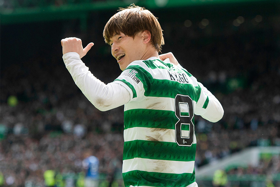 セルティックで得点を量産する古橋亨梧【写真：Getty Images】