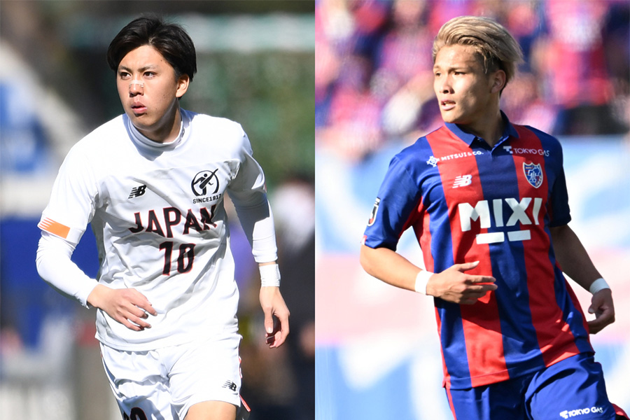 安斎颯馬と松木玖生がFC東京で再会【写真：Getty Images & 徳原隆元】