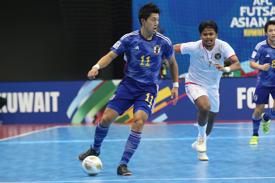 フットサル日本代表がクロアチア代表と対戦【写真：Futsal X / 河合 拓】