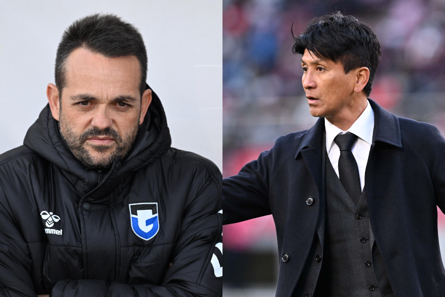 ダニエル・ポヤトス監督と小菊昭雄監督【写真：徳原隆元】