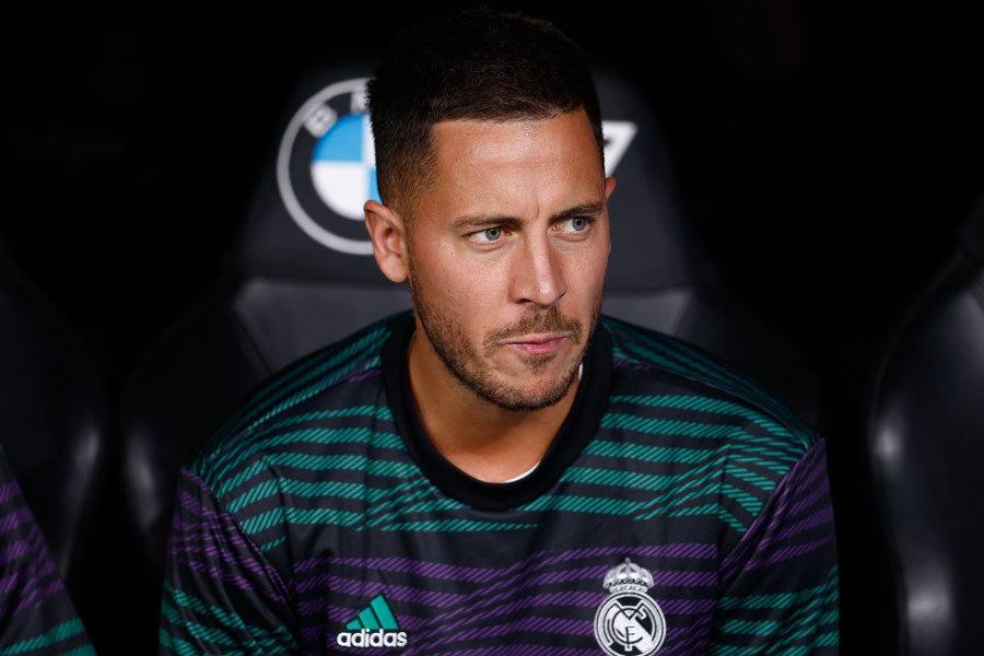 レアル・マドリードでプレーするアザール【写真:Getty Images】