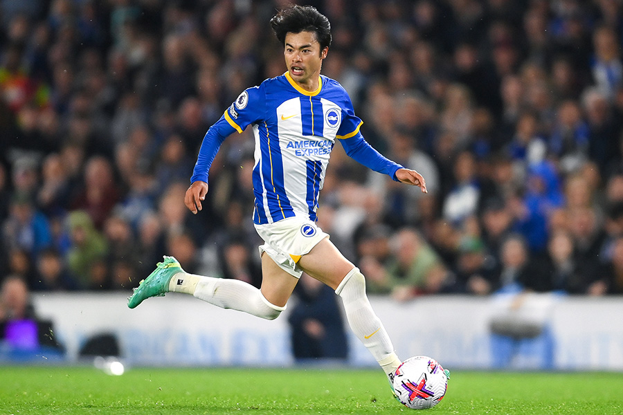 ブライトンで活躍する三笘薫【写真：Getty Images】