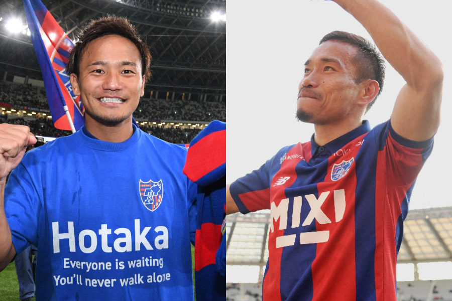 FC東京の徳元悠平と長友佑都【写真：徳原隆元】