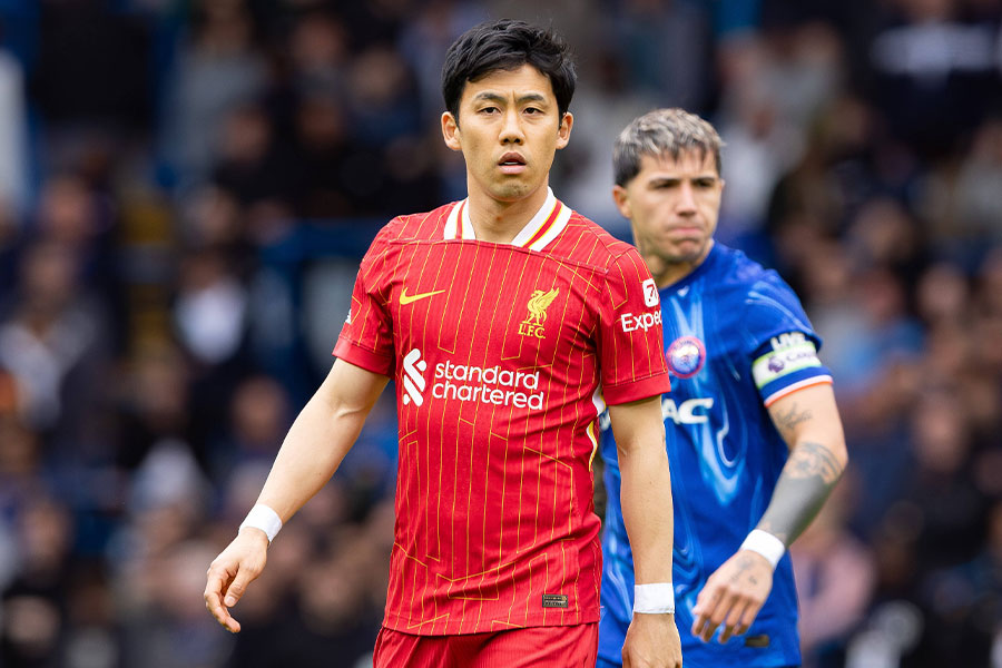 リバプールでプレーする遠藤航【写真：IMAGO / Action Plus】