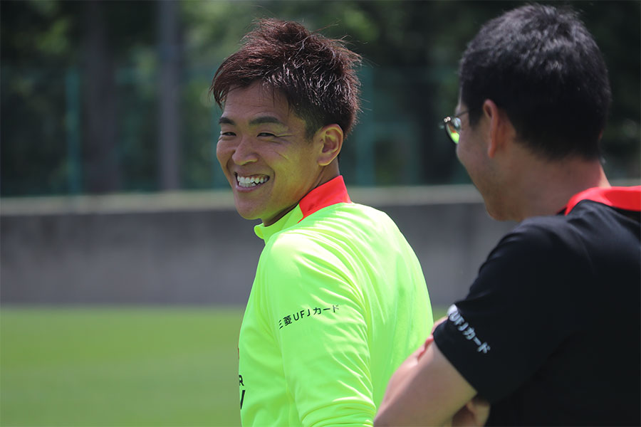 西川周作も別メニューで調整【写真：轡田哲朗】