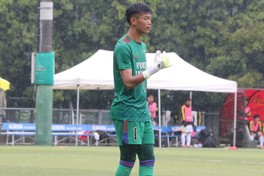 流通経済大柏の藤田泰土【写真：FOOTBALL ZONE編集部 】