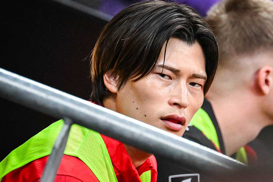 レンヌで不遇が続く古橋亨悟【写真： IMAGO / ZUMA Press Wire】