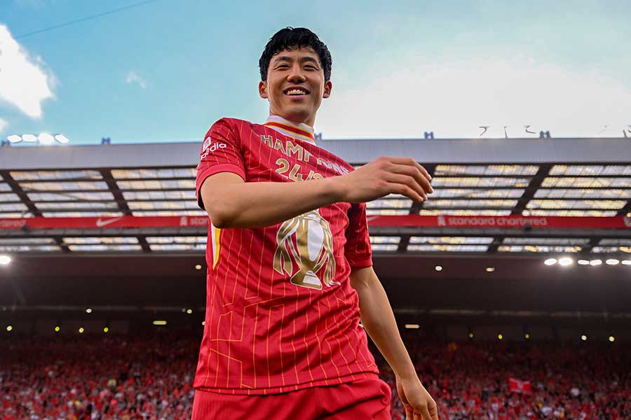 リバプールの優勝に貢献した遠藤航【写真：Getty Images】