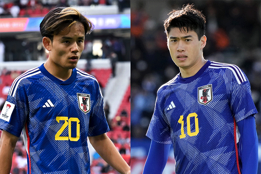 久保建英と鈴木唯人の併用システムを提言【写真:Getty Images】