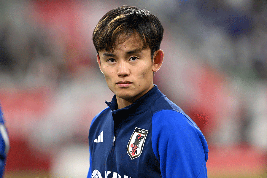 ベンチ外となった久保建英【写真:徳原隆元】