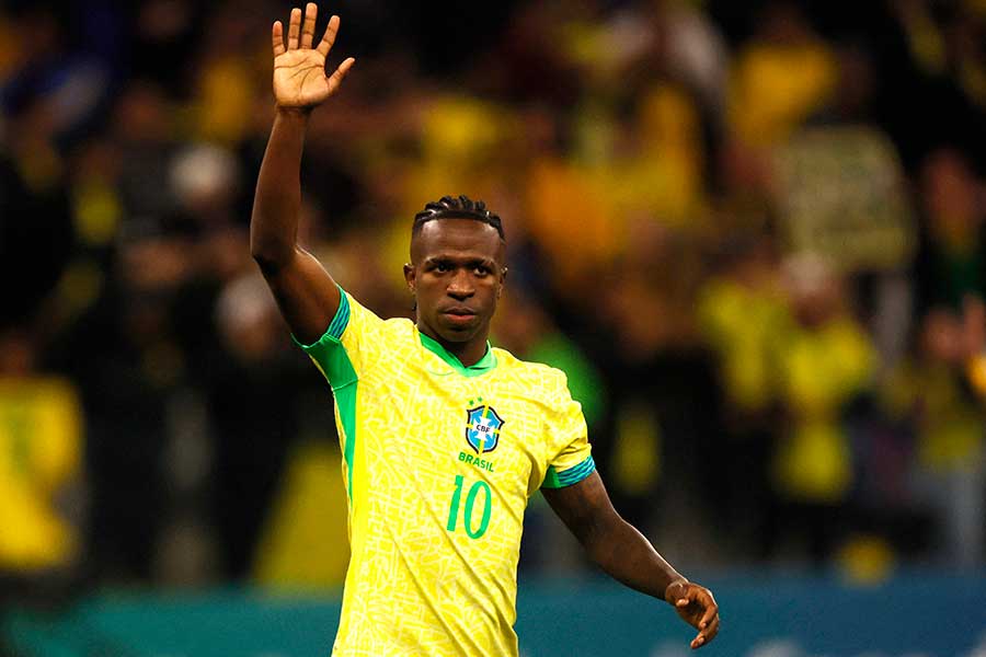 ブラジル代表のヴィニシウス・ジュニオール【写真：ロイター】