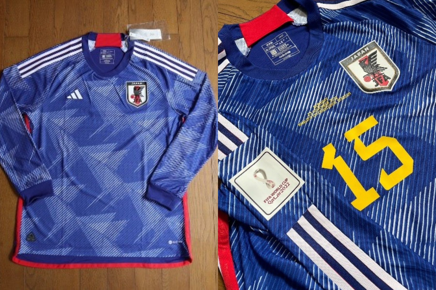 11年前の歓喜モデルをモチーフ…W杯で着用の”折り紙”ユニフォーム【写真提供：ともさん】