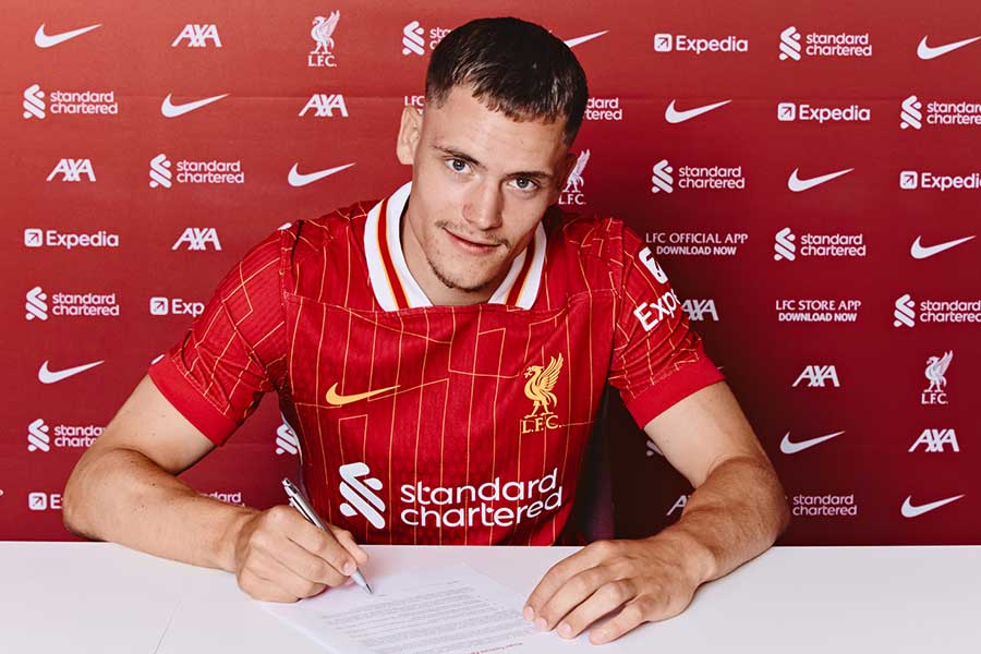 リバプールに加入したフロリアン・ヴィルツ【写真：Getty Images】