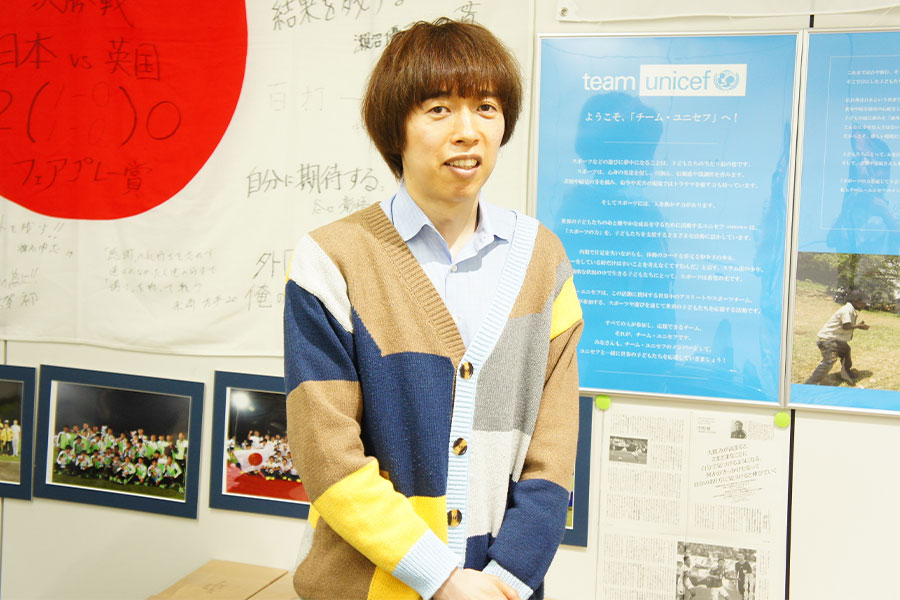 大学サッカーの発展に奮闘する櫻井友氏【写真：小室 功】