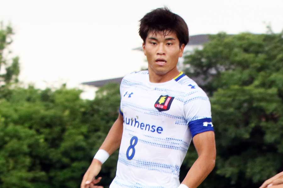 慶應義塾大学の田中雄大【写真：FOOTBALL ZONE編集部 】