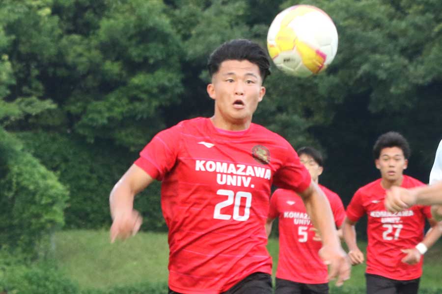 駒澤大学の石川大也【写真：FOOTBALL ZONE編集部 】