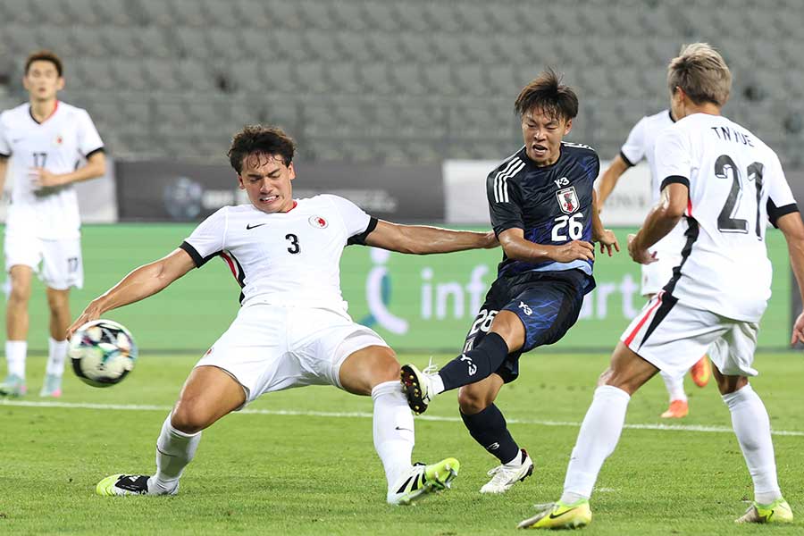 日本6失点で敗れた香港代表【写真:産経新聞社】