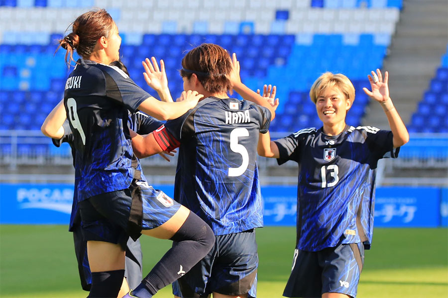 なでしこジャパンがチャイニーズ・タイペイと対戦した【写真：Noriko NAGANO】