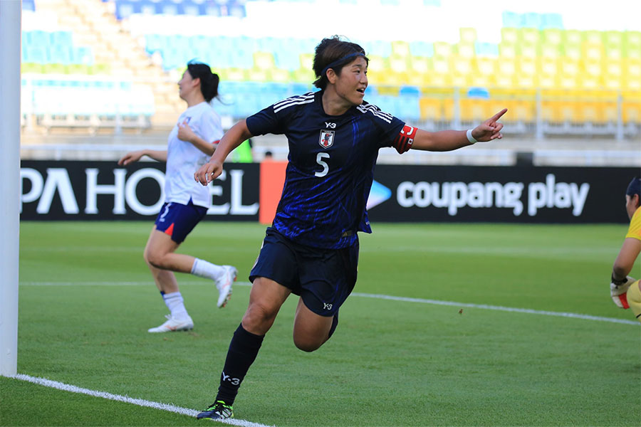 チャイニーズ・タイペイ戦でゴールを決めた高橋はな【写真：Noriko NAGANO】