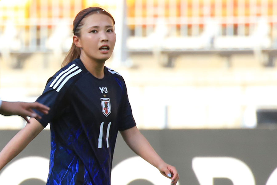 デビュー戦でゴールを決めた滝川結女【写真：Noriko NAGANO】