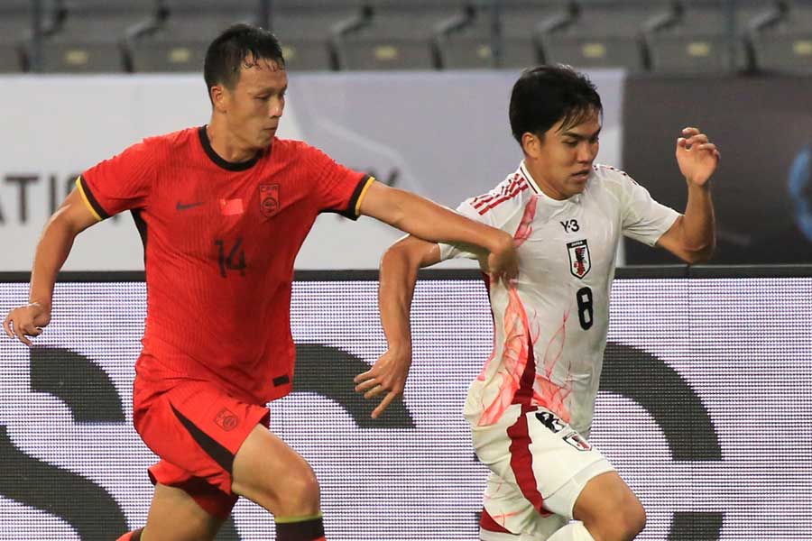 日本代表に2失点完封負けの中国代表【写真:Noriko NAGANO】