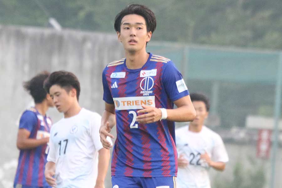 順天堂大の入江羚介【写真：FOOTBALL ZONE編集部 】