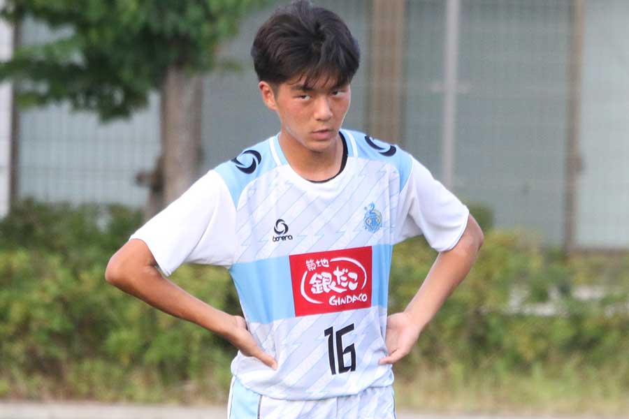 桐生第一の本間響【写真：FOOTBALL ZONE編集部 】